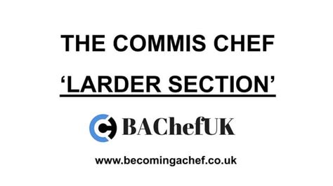 The Commis Chef Job Duties And Tips For The .